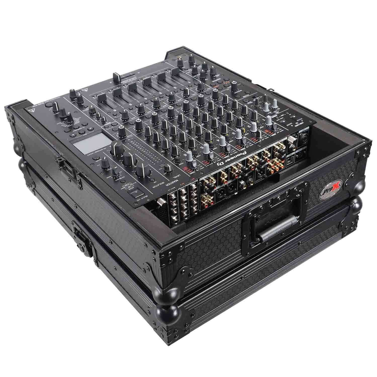 ProX XS-DJMV10BL ATA Style Case For Pioneer DJM-V10 6 Channel DJ Mixer - Black on Black - Hollywood DJ