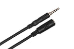 Hosa MHE-110 Headphone Extension Cable, 3.5 mm TRS to 3.5 mm TRS - 10 Feet - Hollywood DJ