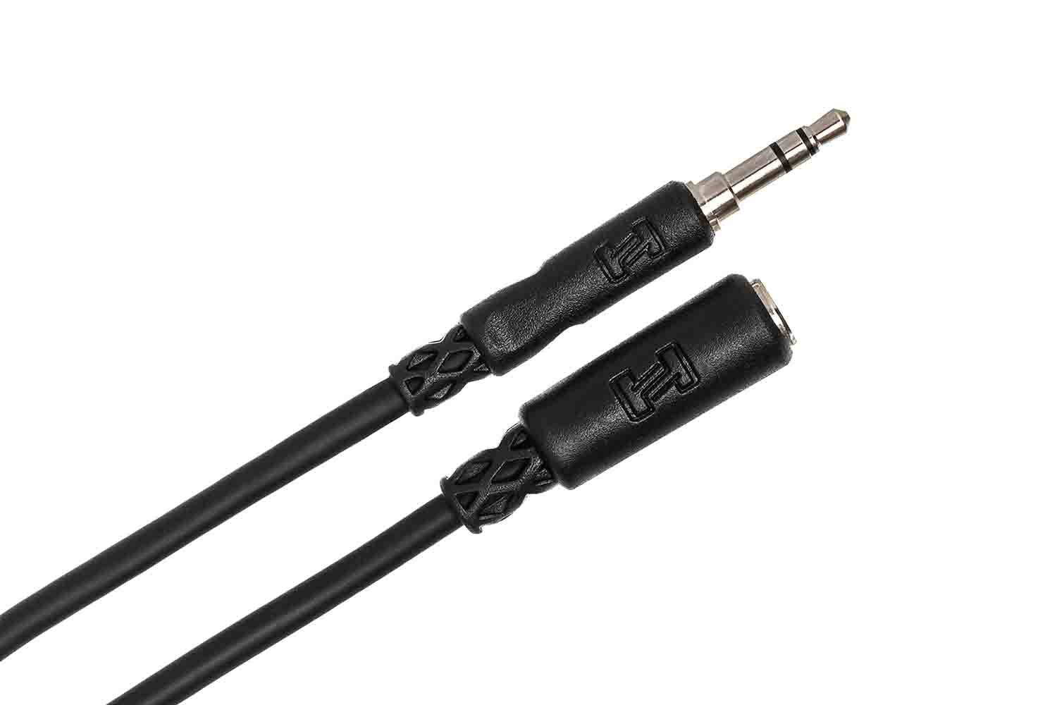 Hosa MHE-110 Headphone Extension Cable, 3.5 mm TRS to 3.5 mm TRS - 10 Feet - Hollywood DJ