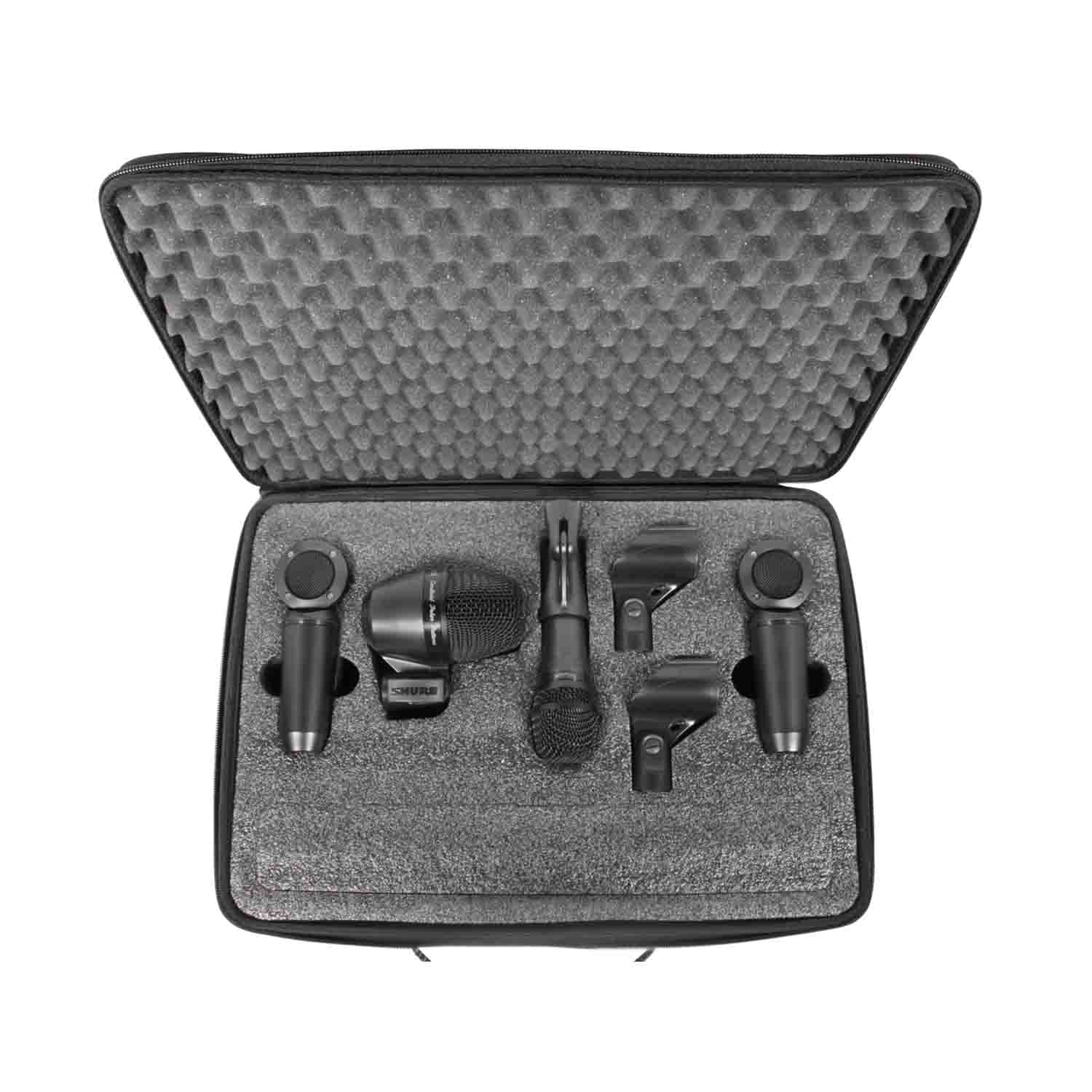 Shure PGA Studio Kit 4 Microphone Package with Clips Cables and Case | Open Box Shure