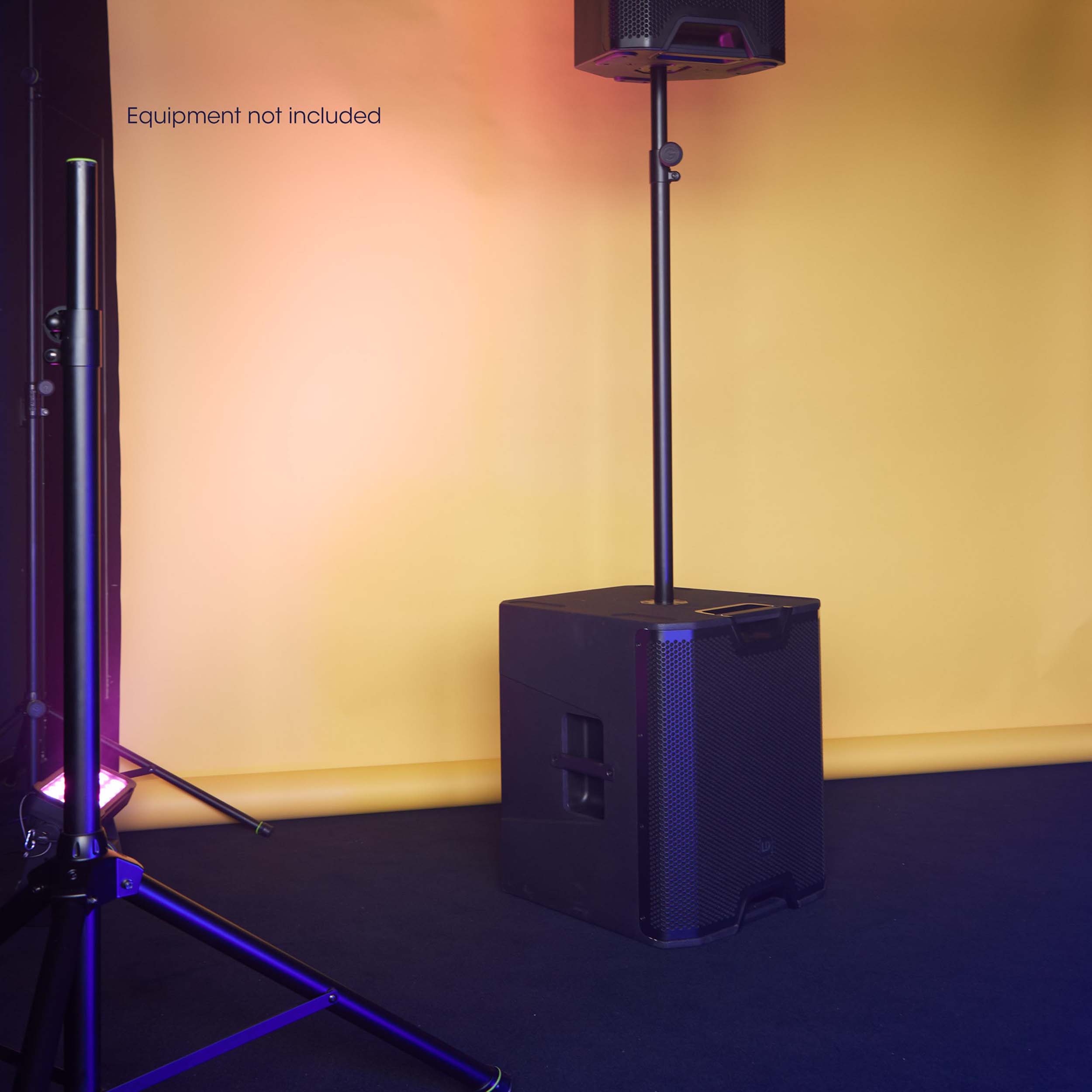 Gravity SP 2342 GS B, Adjustable Gas Spring Speaker Pole 35 mm to M20, 1790 mm - Hollywood DJ