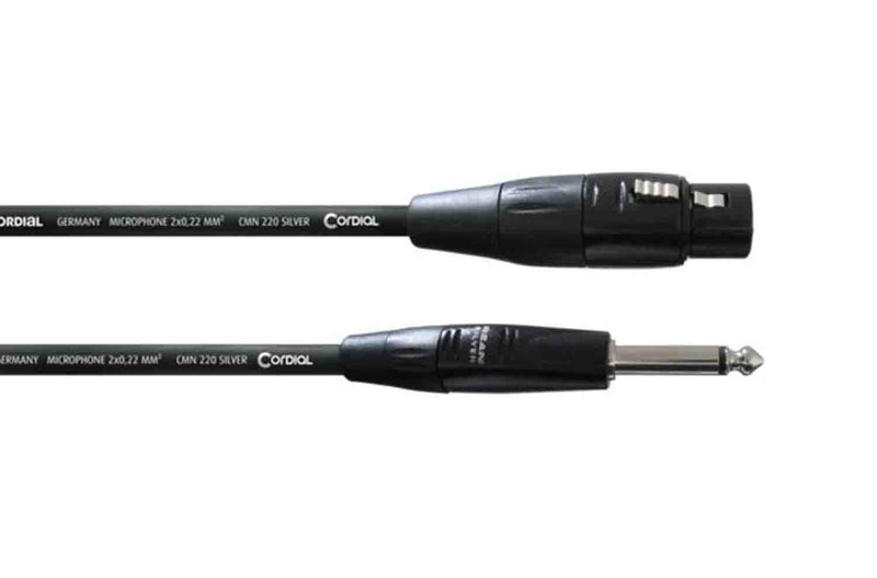Cordial CIM FP, Unbalanced XLR to Mono Jack Cable - Hollywood DJ