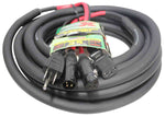 ProX XC-XLREC25 Power Cord and Audio Cable IEC Female to NEMA 15P & Balanced XLR-M to XLRF - 25 Feet - Hollywood DJ