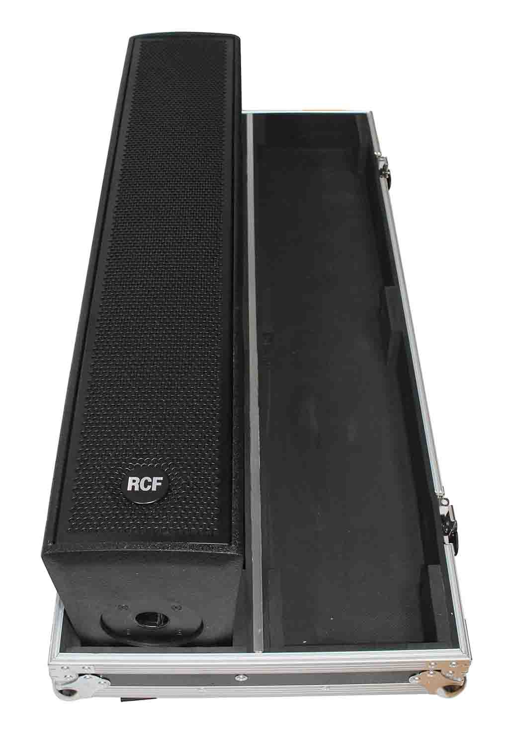 ProX X-RCF-NXL24A Flight Case for Two RCF NX L24-A Column Array Speakers with 4 Inch Casters - Hollywood DJ