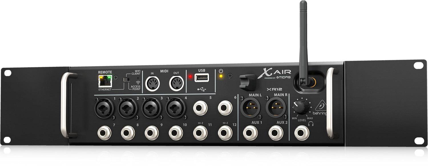 Behringer X Air XR12, 12-Input Digital Mixer For Ipad AndAndroid Tablets With 4 Programmable Midas Preamps, And USB Stereo Recorder - Open Box - Hollywood DJ