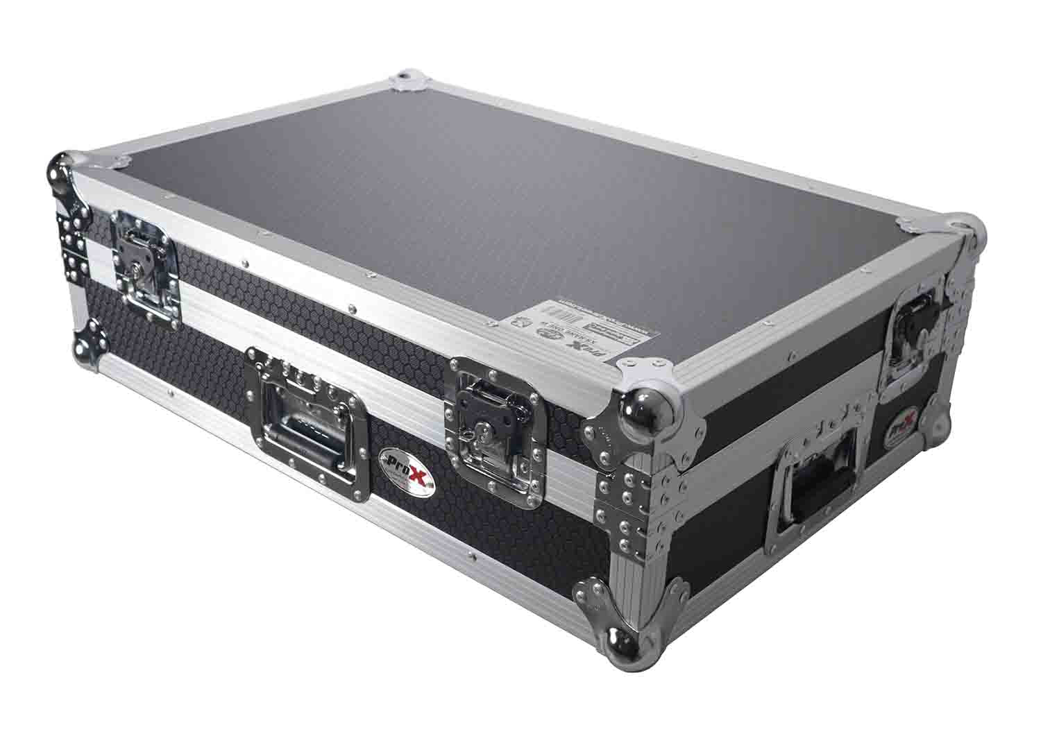 ProX XS-DDJFLX10 W, Flight Style Road Case for Pioneer DDJ-FLX10 DJ Controller with 1U Rack Space Wheels - Hollywood DJ