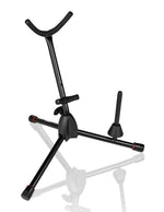 Gator GFW-BNO-SAXFLU, Tripod Stand for Alto or Tenor Sax with Clarinet/Flute Peg Attachment - Hollywood DJ