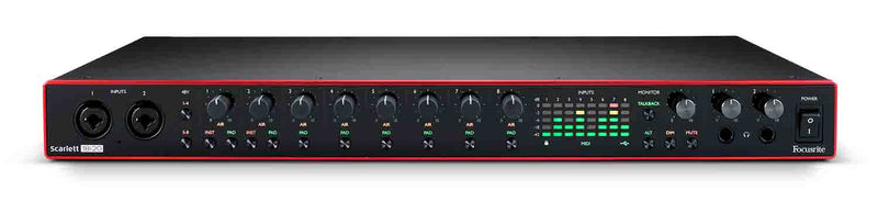Focusrite Scarlett 18i20 Rackmount 18x20 USB Type-C Audio/MIDI Interface - 3rd Generation - Hollywood DJ