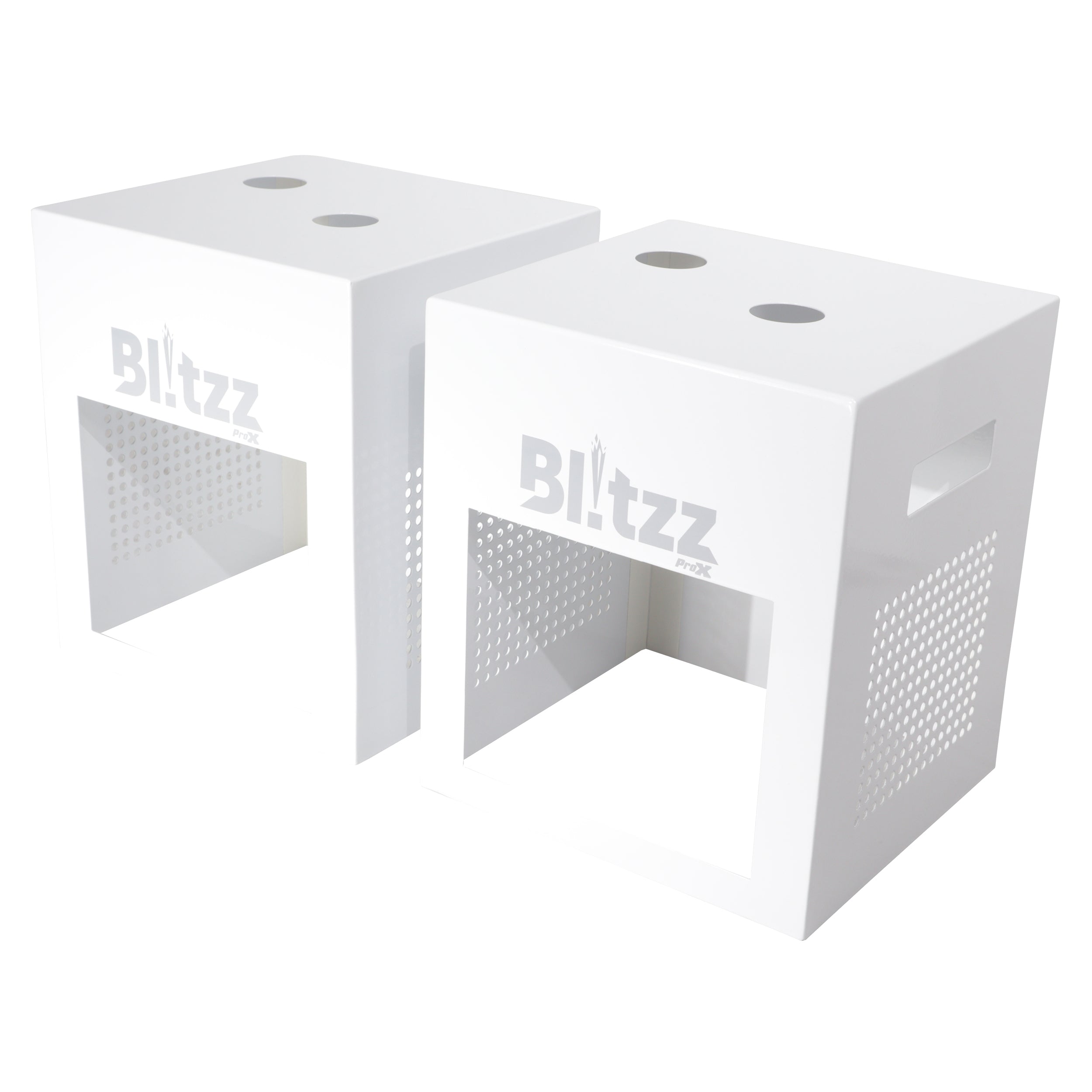 ProX X-BLITZZ-FX COVER X2 2x Aluminium White Covers for BlitzzFX Cold Spark Machine - Hollywood DJ