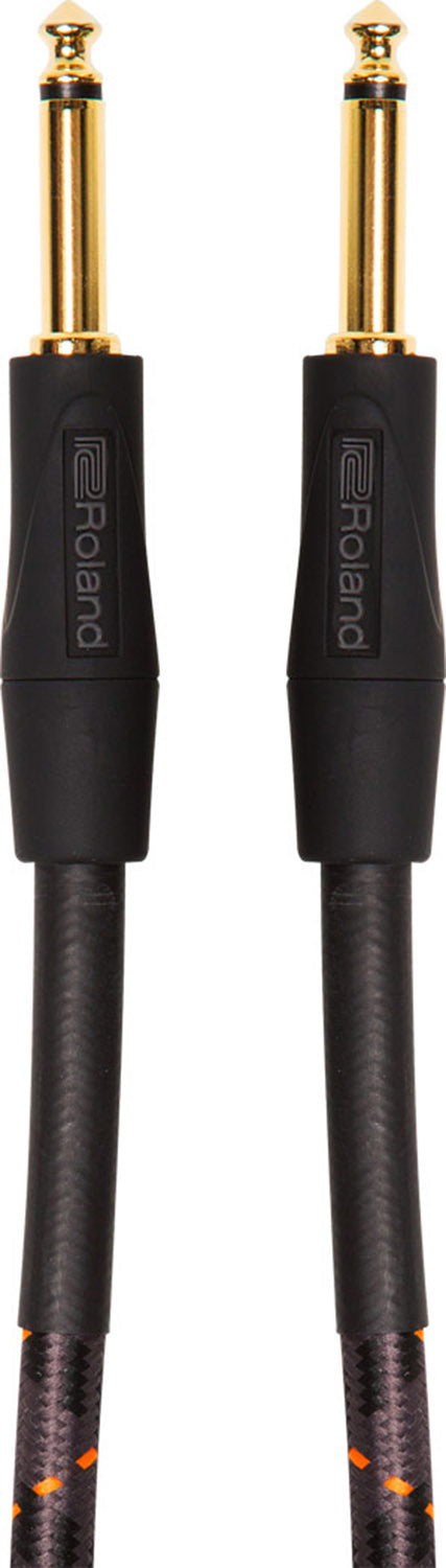 Roland RIC-G25 Instrument Cable, Straight 1/4-inch Connectors - 25 Feet - Hollywood DJ