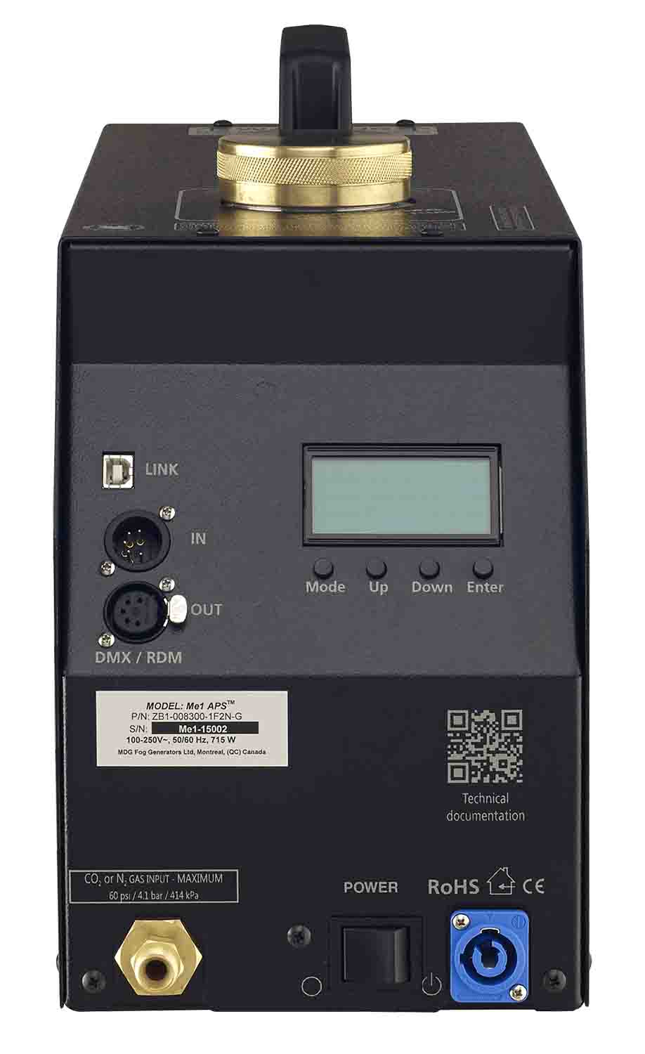 MDG Me1 Single Output Fog Generator - Hollywood DJ