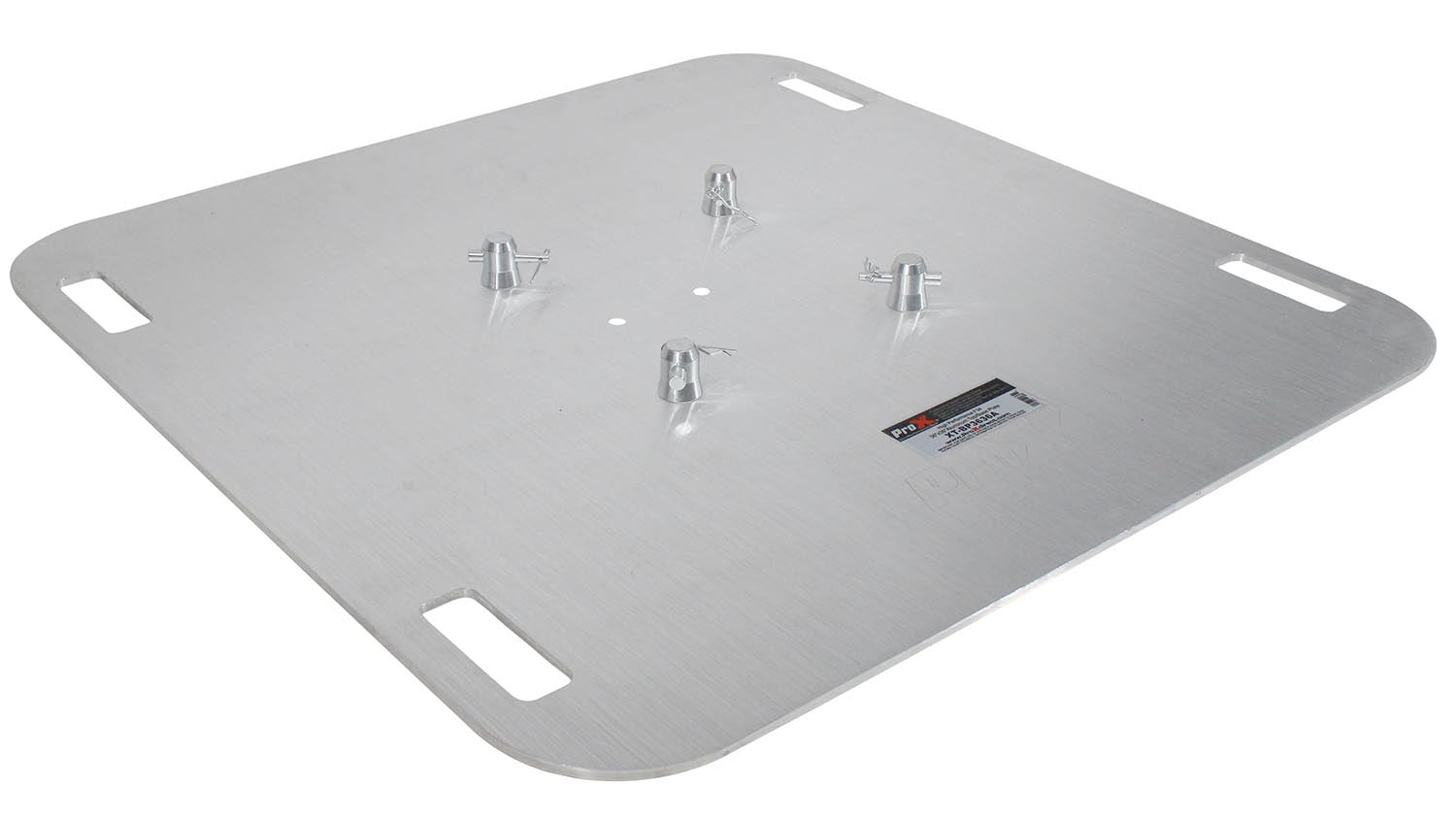 ProX XT-BP3636A Aluminum Base Plate for F34 Trussing with Conical Connectors - 36" x 36" x 5/16" - Hollywood DJ