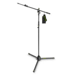 Gravity GMS4322B Microphone Stand With Folding Tripod Base and 2-Point Adjustment Telescoping Boom - Hollywood DJ