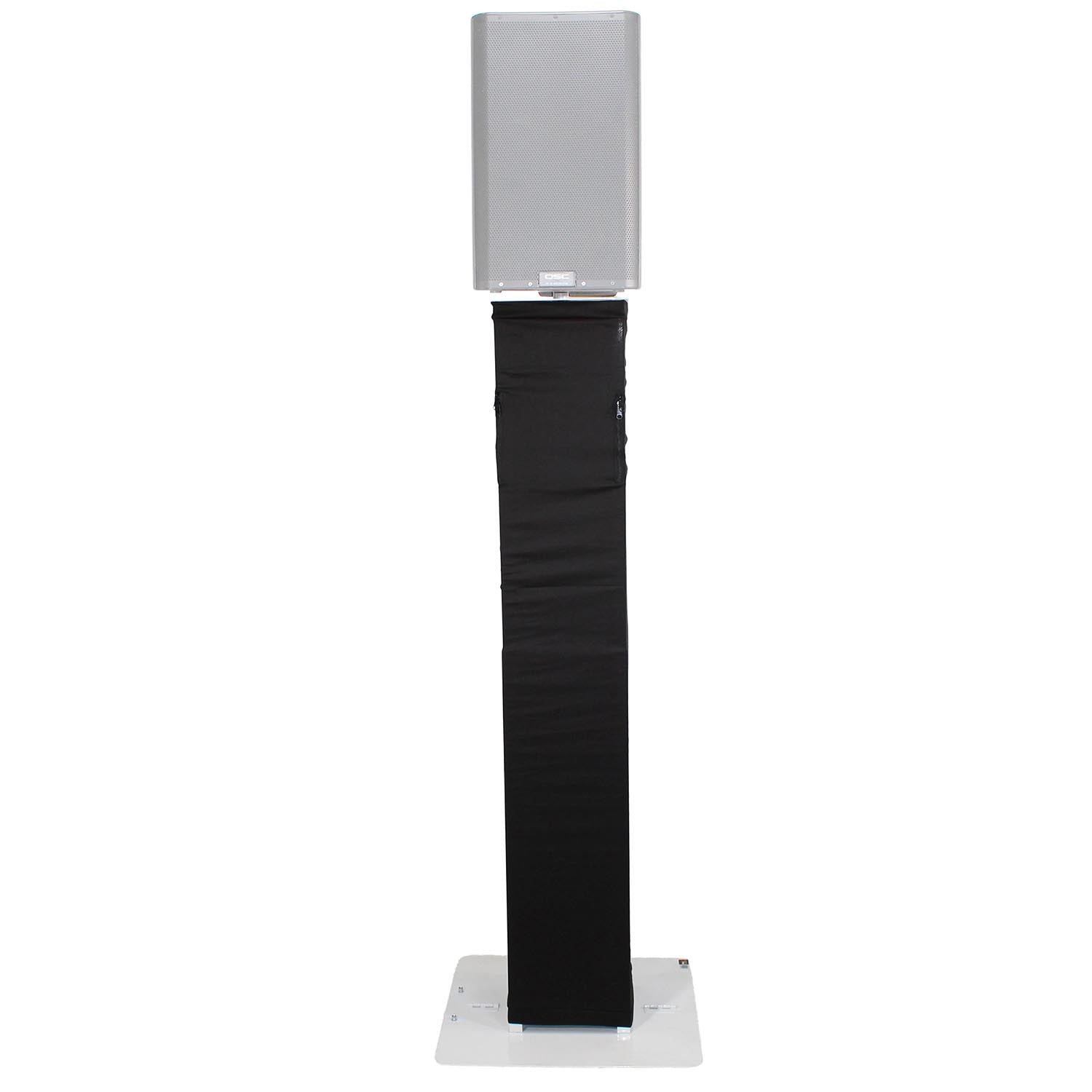 ProX XT-FLEXTOTEM TV Adjustable Totem Stand with TV Mount, Foldable Base Plate and Speaker Stud - 3ft to 6ft Height - Hollywood DJ