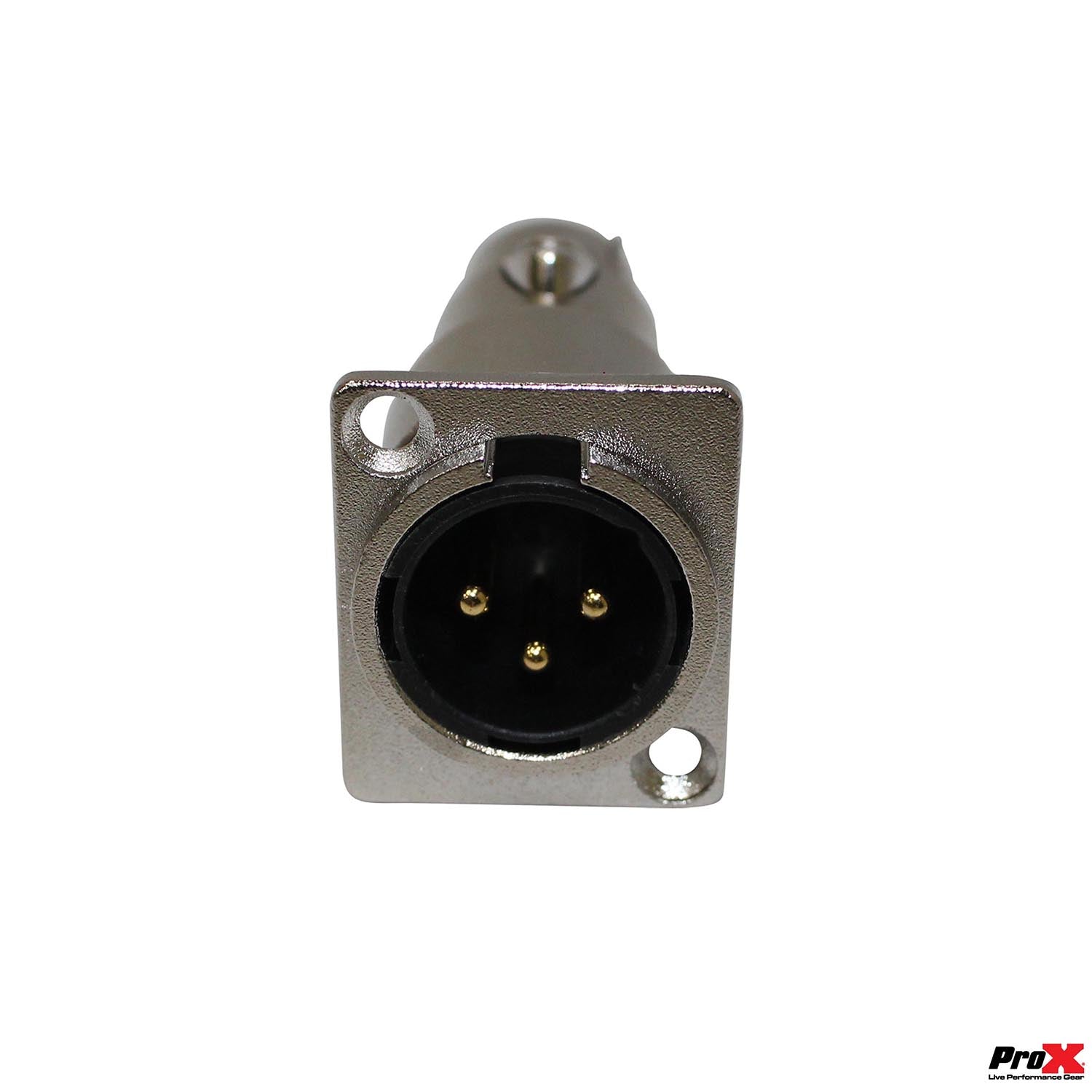 ProX XC-3MDF XLR Male to Female Adapter for Panel Mount - Hollywood DJ