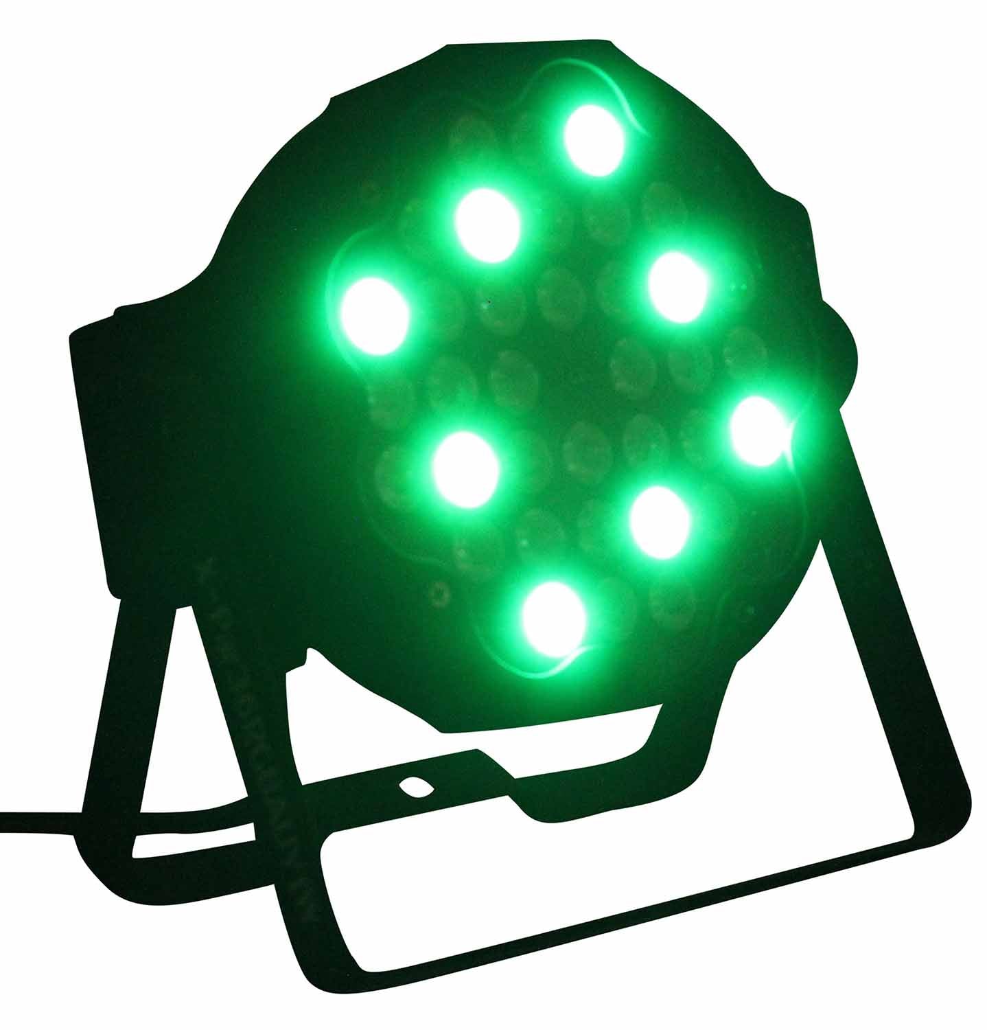 ProX X-PAR36RGBAUV-1W IRC, Fusion RGBA UV Par 36x 1W LED Slim Par fixture Black Housing - Hollywood DJ