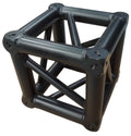 ProX XT-JB6W-4W-BLK, 6 Way Square Truss Junction Block - Black Powder Coated - Hollywood DJ