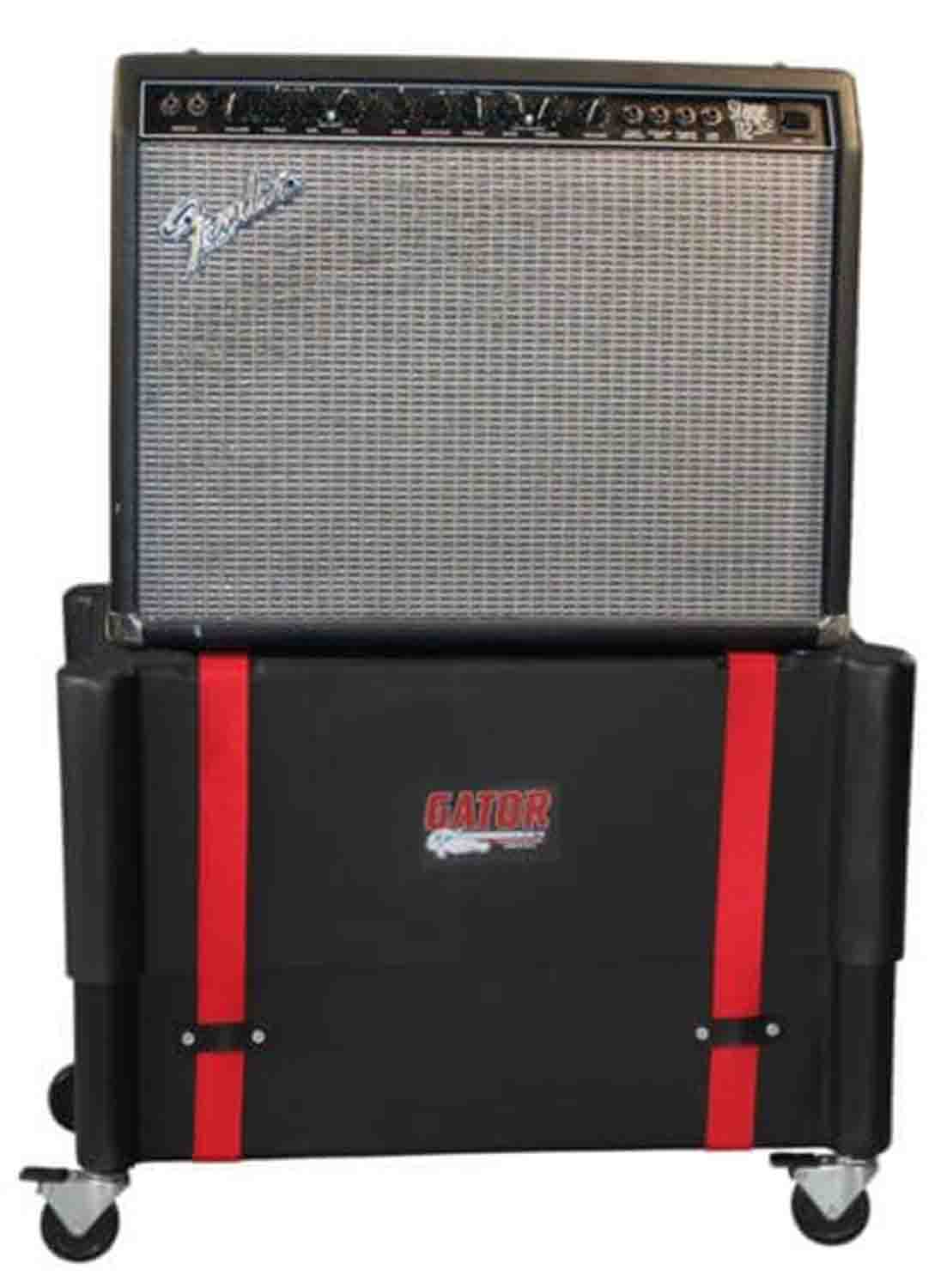 Gator Cases G-212-ROTO, 2X12 Combo Amp Transporter Case and Stand with Wheels - Hollywood DJ