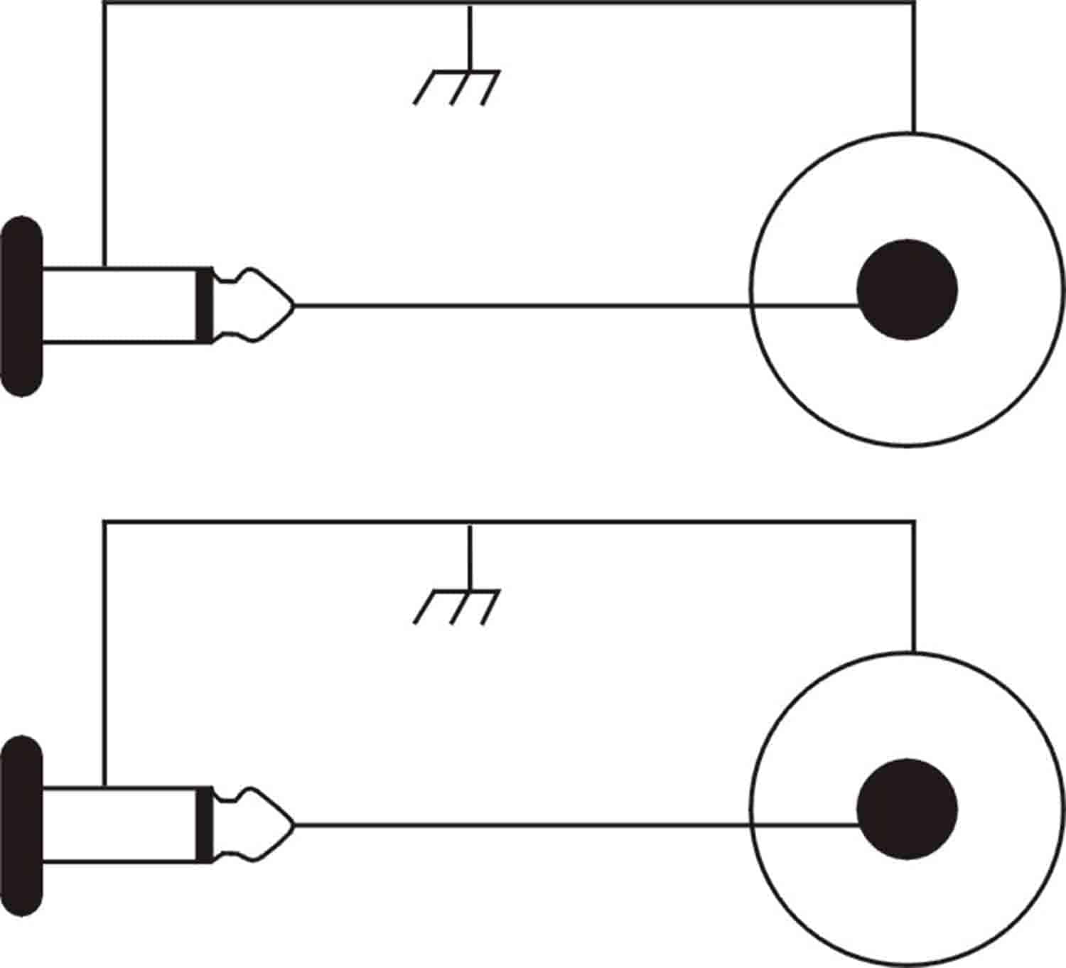 Prox XC-DPR03 Unbalanced Dual 1/4" TS-M to Dual RCA-M High Performance Audio Cable - 3 Feet - Hollywood DJ