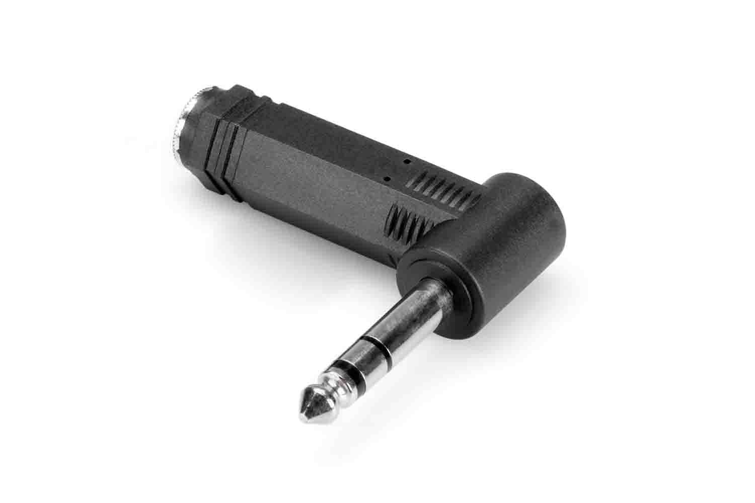 Hosa GPP-273 Right-angle Adaptor, 1/4 in TRS to Same - Hollywood DJ