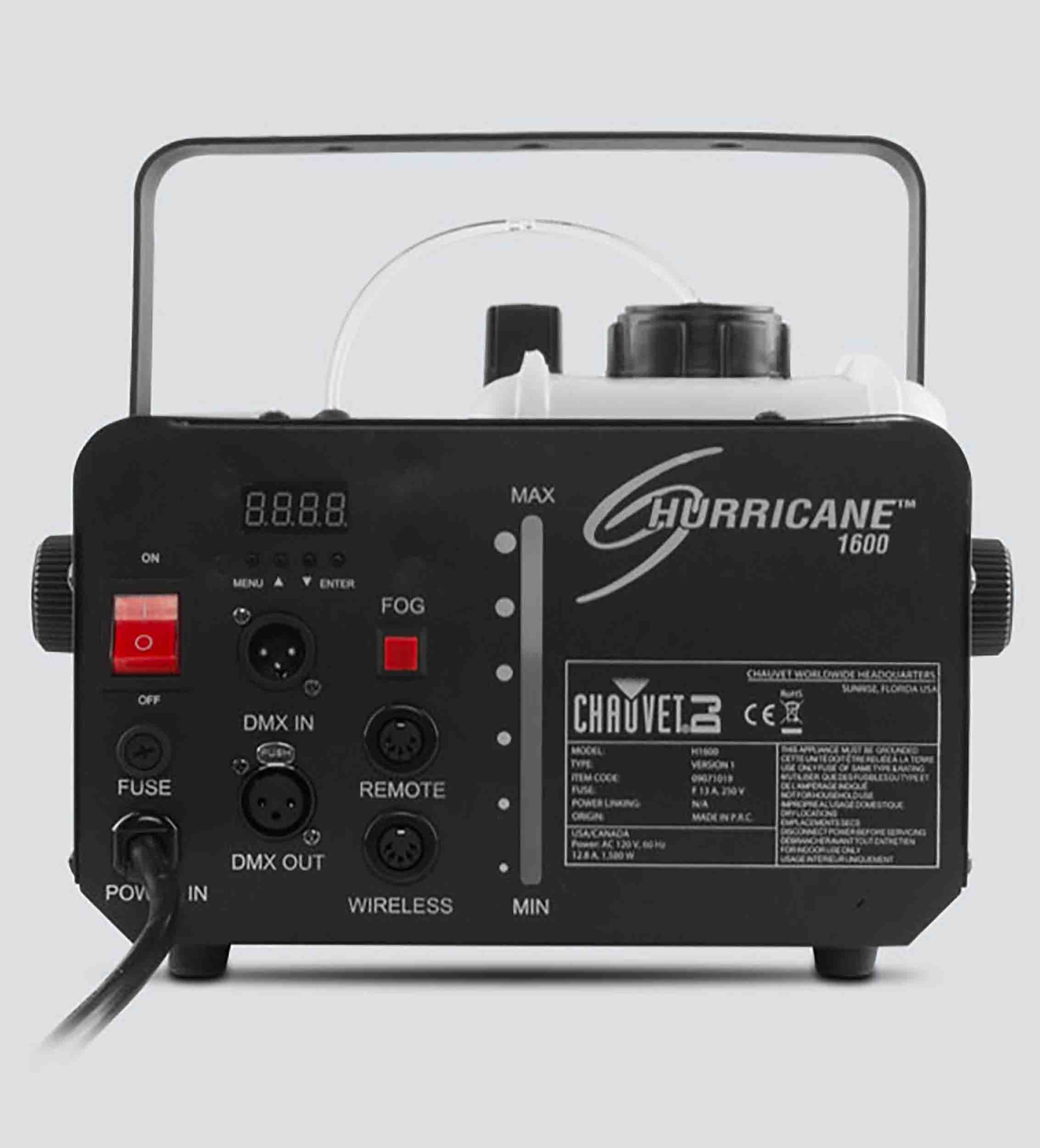 Chauvet DJ Hurricane 1600 Compact High Output Fog Machine - Hollywood DJ