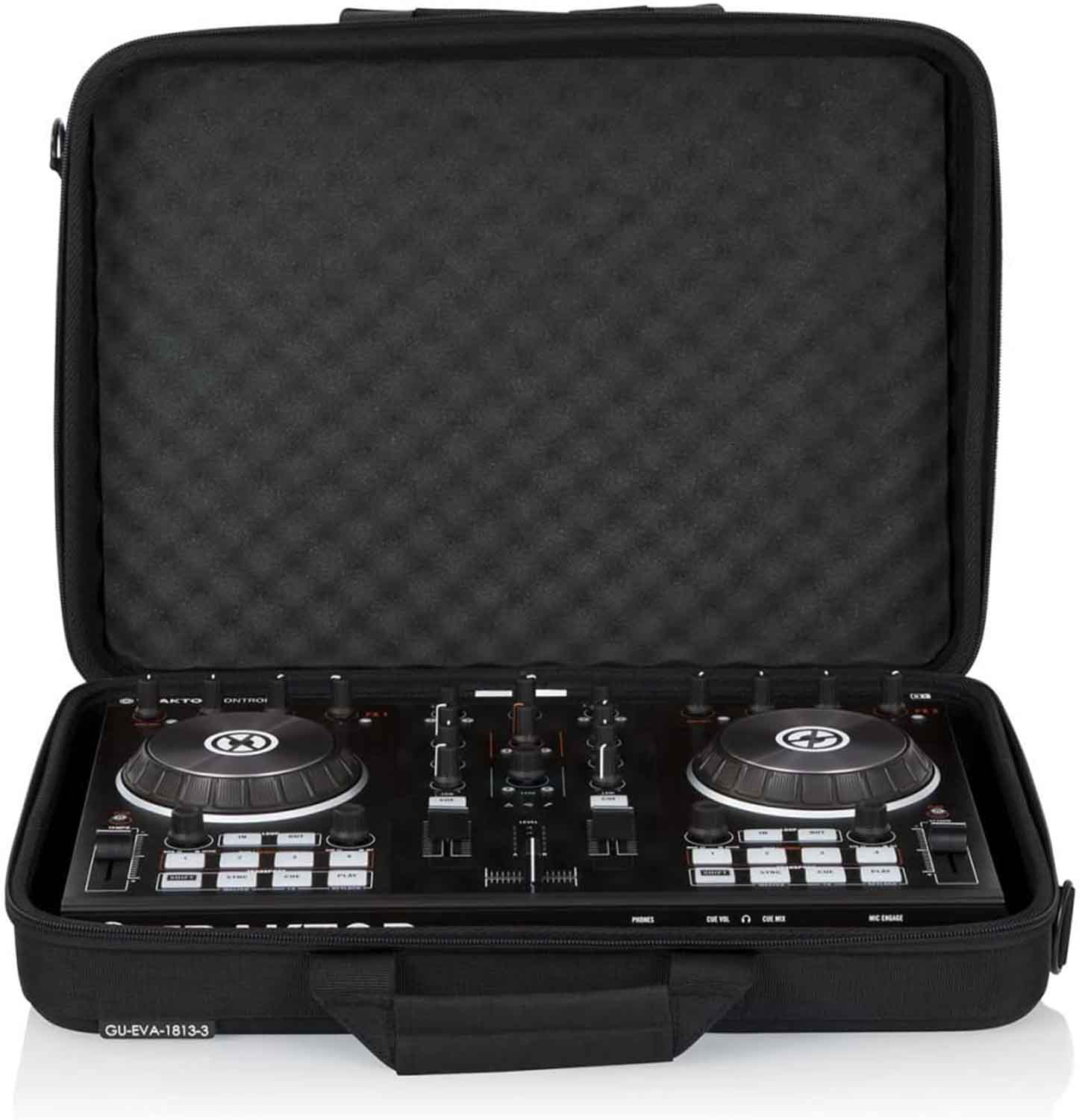 Gator Cases GU-EVA-1813-3 Small EVA DJ Controller Case - Black - Hollywood DJ