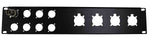 ProX T-P2-4X8 2 Unit Unloaded Patch Panel for 8 XLR and 4 NL4 Speakon or NAC3 Powercon - Hollywood DJ