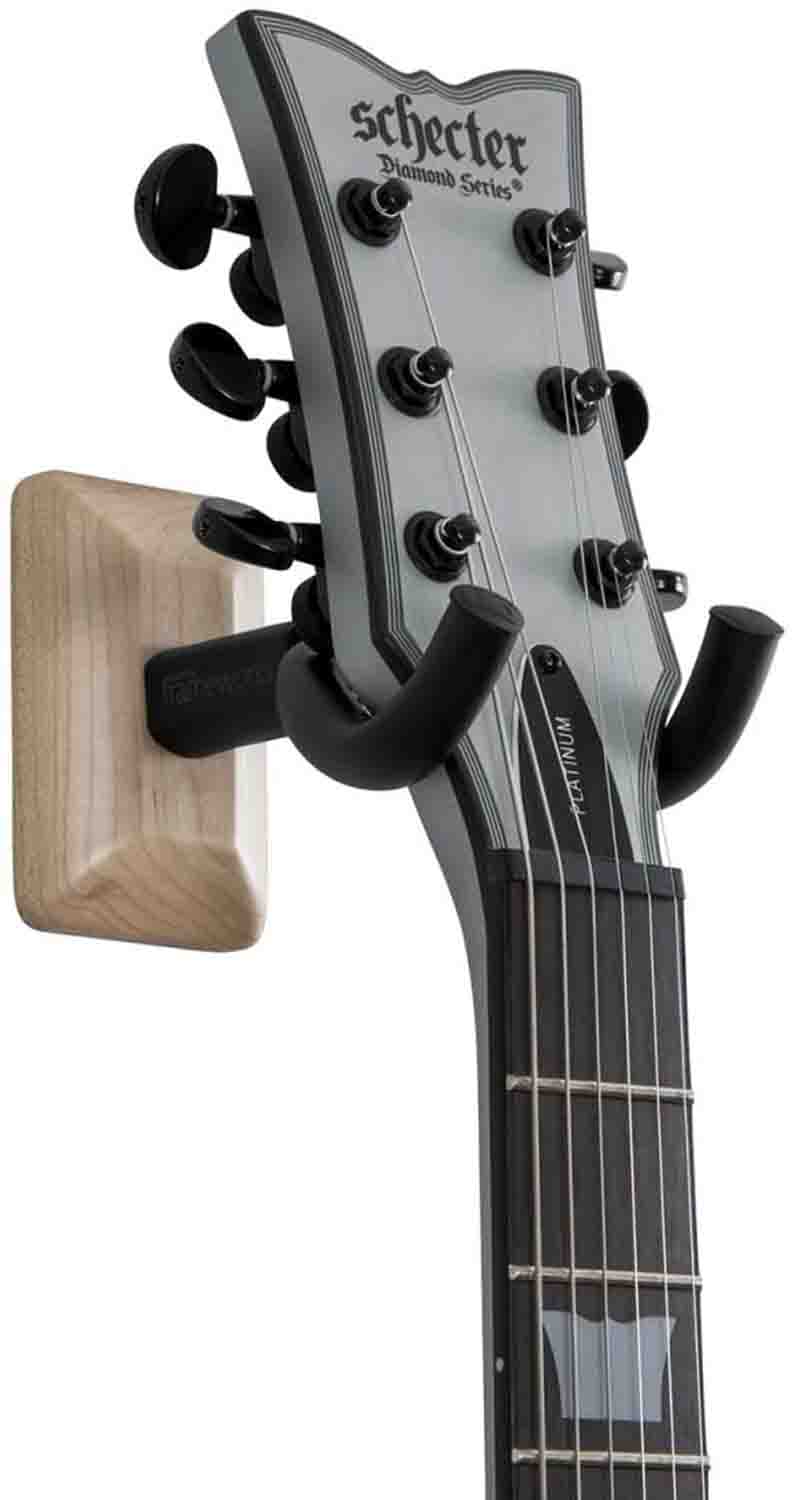 Gator GFW-GTR-HNGRMPL Frameworks Wall Mounted Guitar Hanger with Maple Mounting Plate - Hollywood DJ