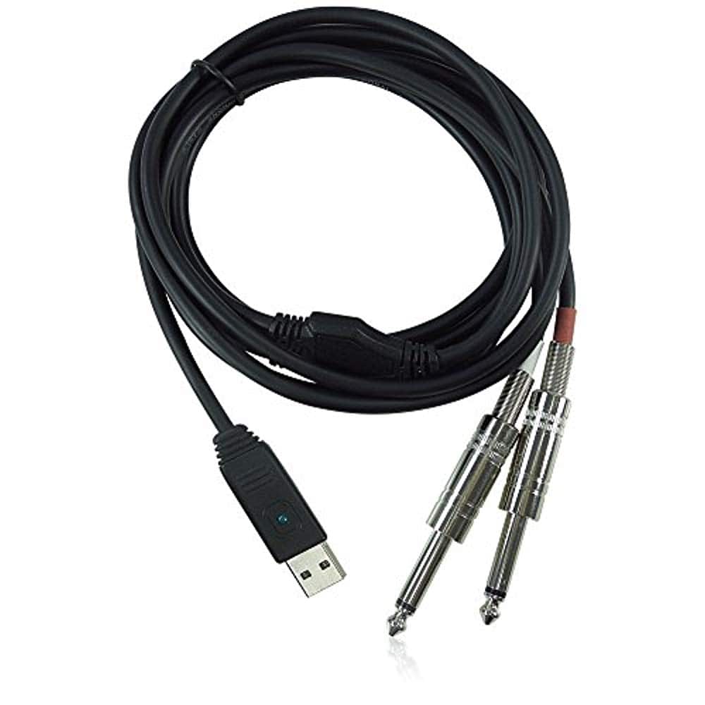 Behringer LINE-2-USB Setero 1/4 Line In to USB Interface Cable - Hollywood DJ