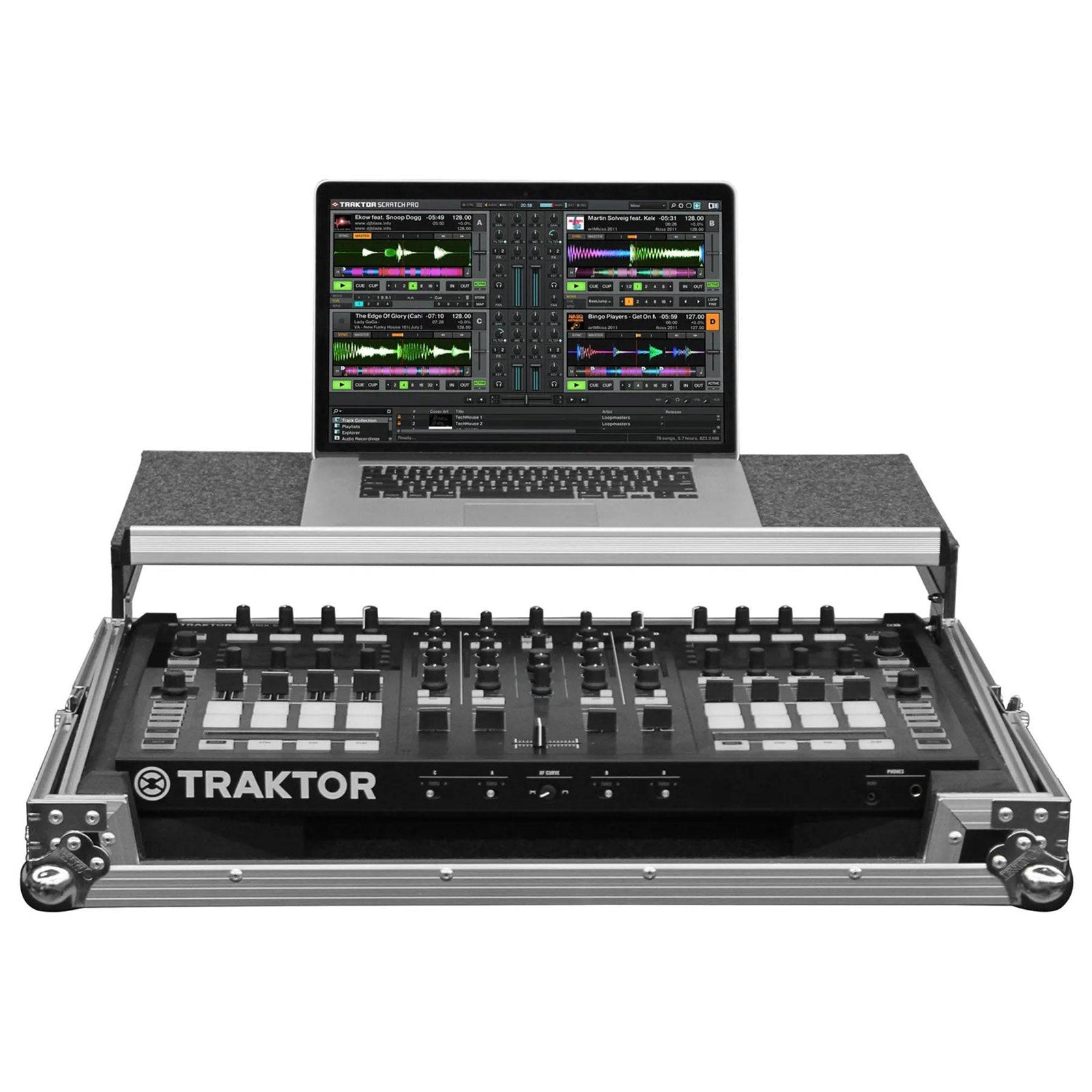 Odyssey FZGSTKS8 Flight Case with Glide Platform For Native Instruments Traktor Kontrol S8 - Hollywood DJ