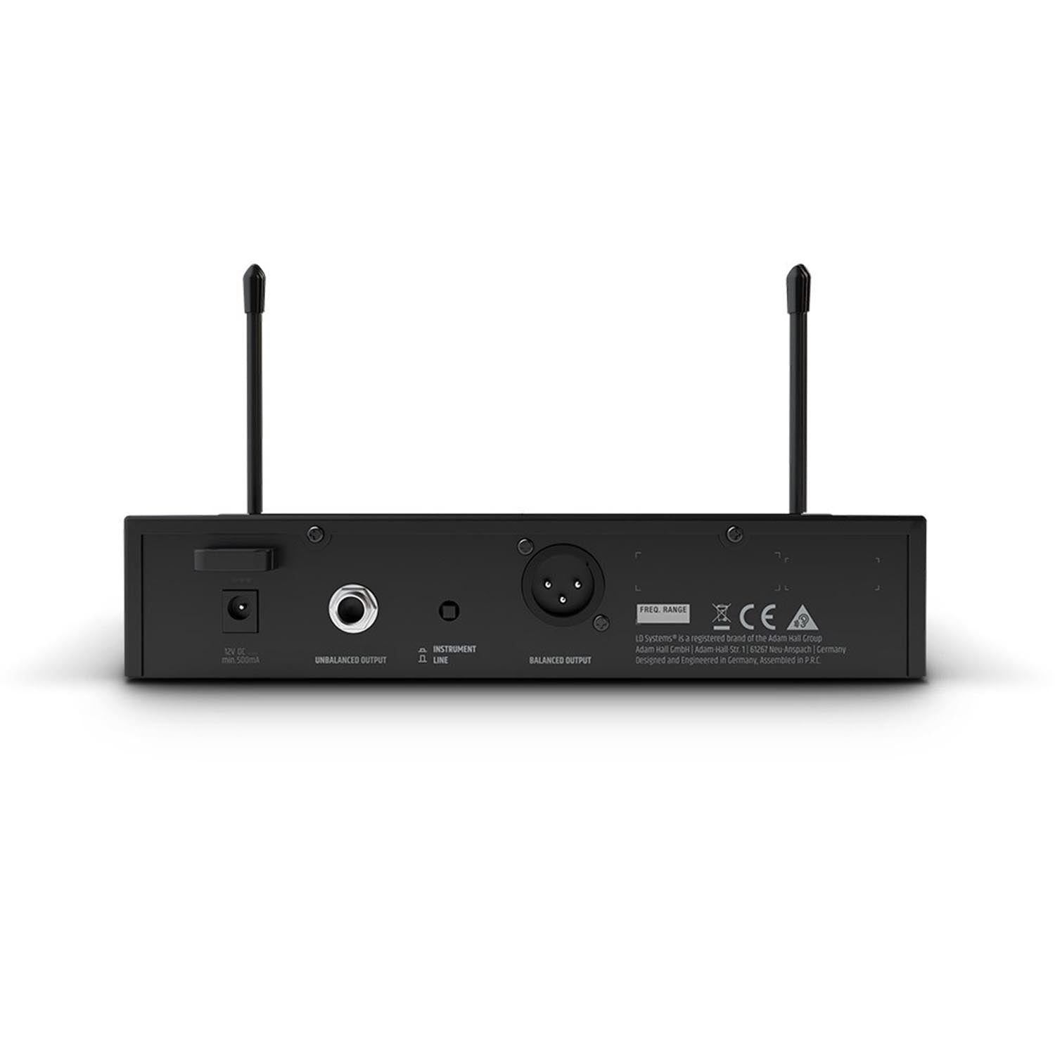 LD Systems U304.7 BPG Wireless Microphone System with Bodypack and Guitar Cable - Hollywood DJ