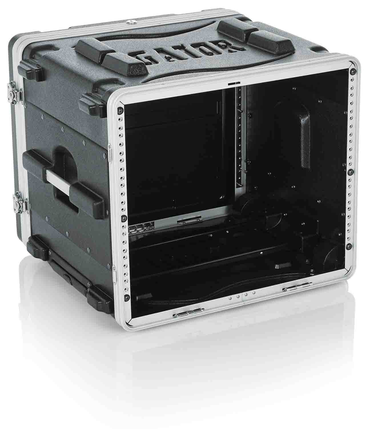 Gator Cases GRR-8L Rolling Molded 8U Rack Case - Hollywood DJ
