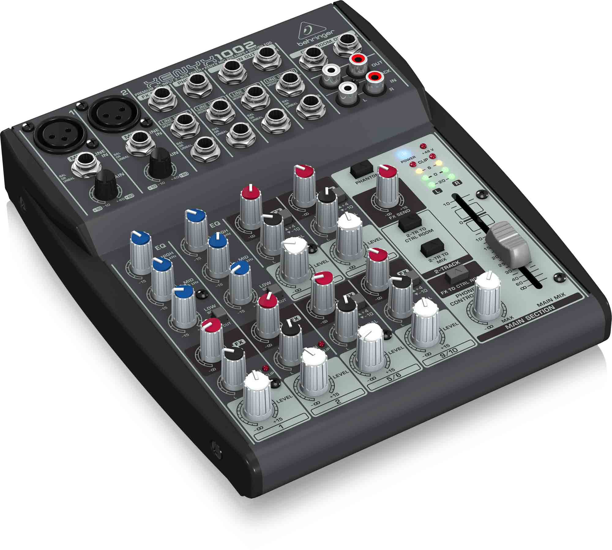 B-Stock:Behringer 1002 Premium 10-Input 2-Bus Mixer with XENYX Mic Preamps and British EQs - Hollywood DJ