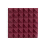 Gator Frameworks GFW-ACPNL1212PBDY-8PK, Burgundy 12x12" Acoustic Pyramid Panel - 8 Pack - Hollywood DJ