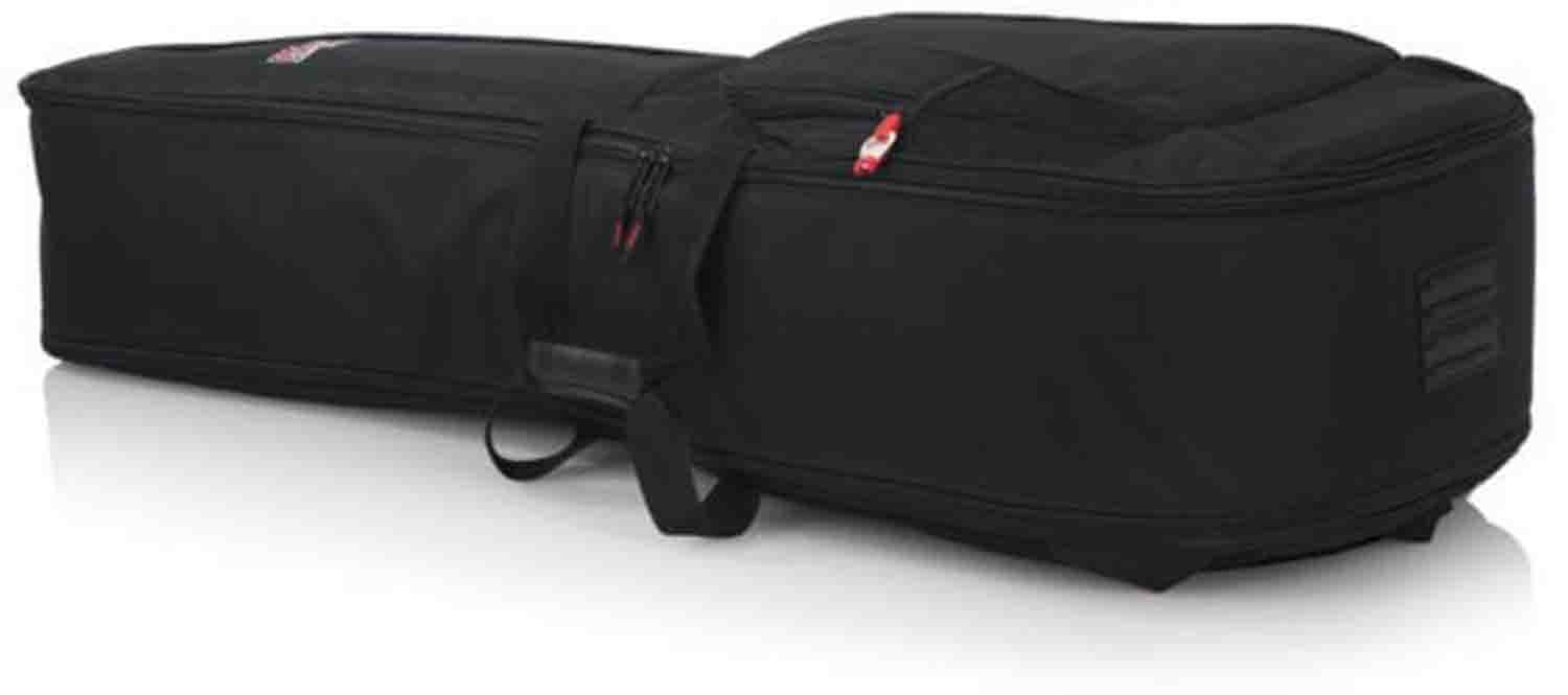 Gator Cases GB-4G-ACOUELECT Double Guitar Gig Bag for Acoustic and Electric Guitar with Adjustable Backpack Straps - Hollywood DJ