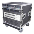 ProX T-10RSS, 10U Space Rack Mount Flight Case 19 Inch Depth with Casters - Hollywood DJ