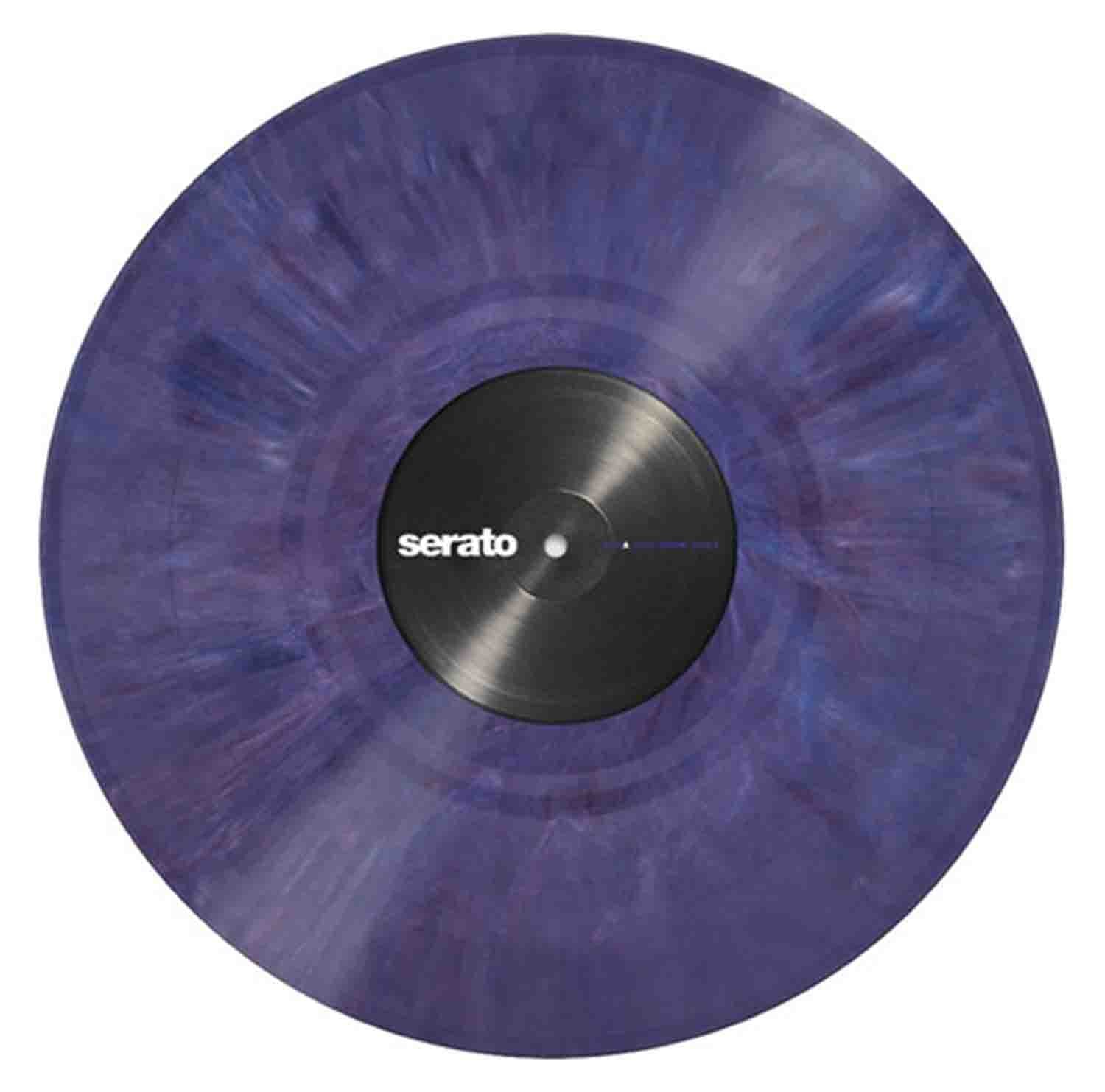 Serato SCV-PS-PUR-OV 12" Purple Control Vinyl Pressing for Serato DJ Pro (Pair) - Hollywood DJ