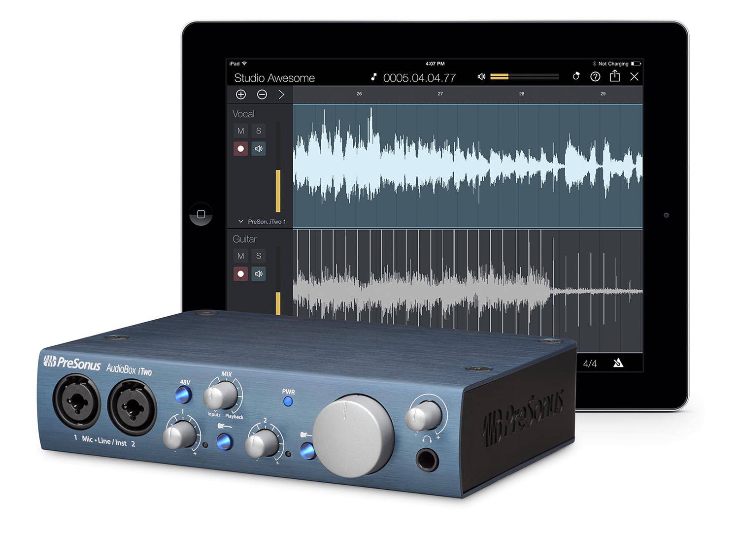 Presonus AudioBox iTwo USB/iPad Audio Interface for Mobile Producers - Hollywood DJ