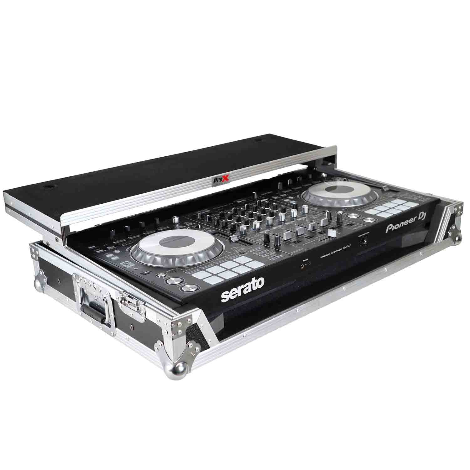 ProX XS-DDJSZWLT DJ Flight Case For Pioneer DDJ-SZ DDJ-RZ DJ Controller W-Laptop Shelf and Wheels - Hollywood DJ