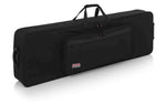 Gator Cases GK-88 SLIM Rigid EPS Foam Lightweight Case for 88 Note Keyboards with Wheels - Hollywood DJ