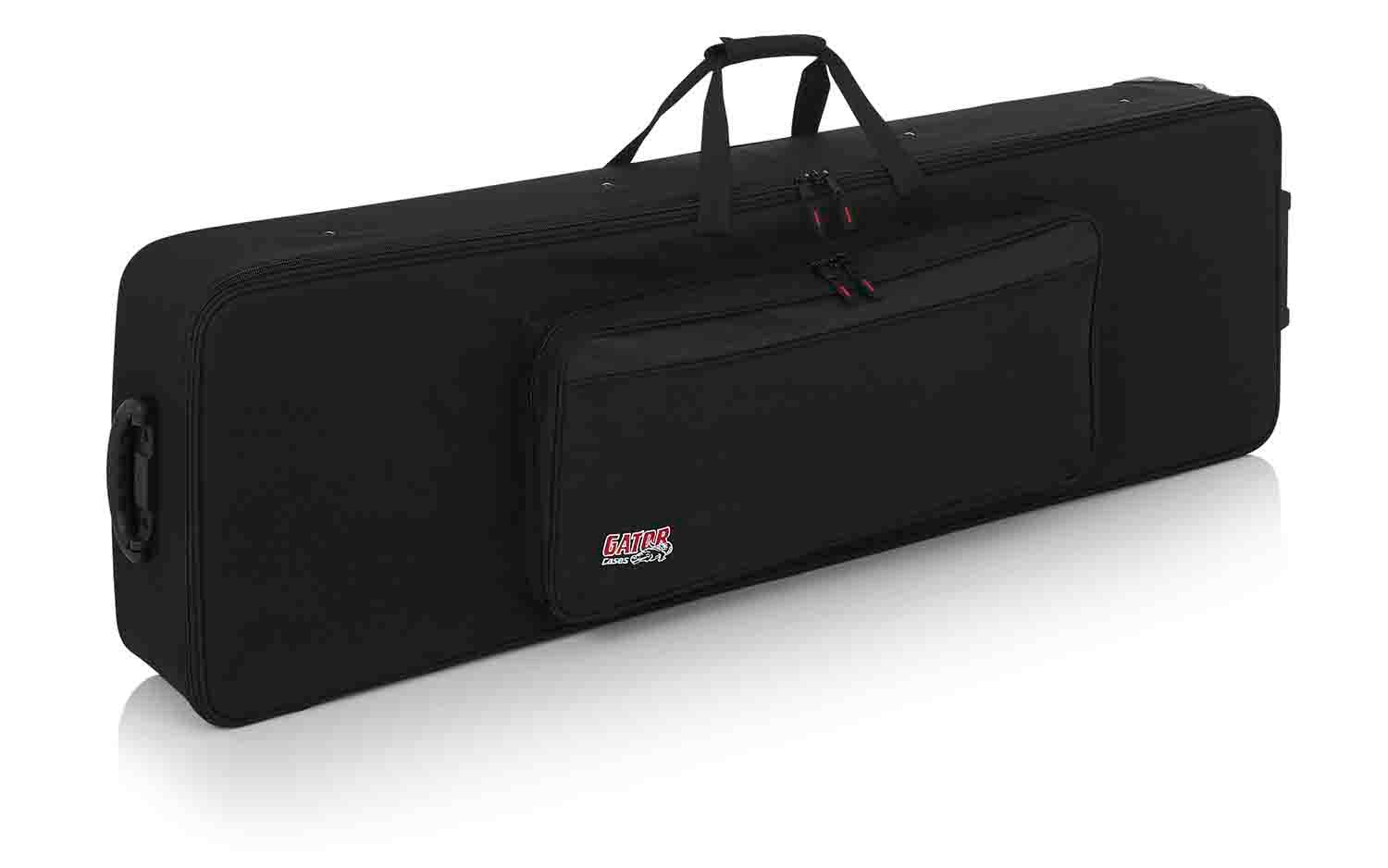 Gator Cases GK-88 SLIM Rigid EPS Foam Lightweight Case for 88 Note Keyboards with Wheels - Hollywood DJ