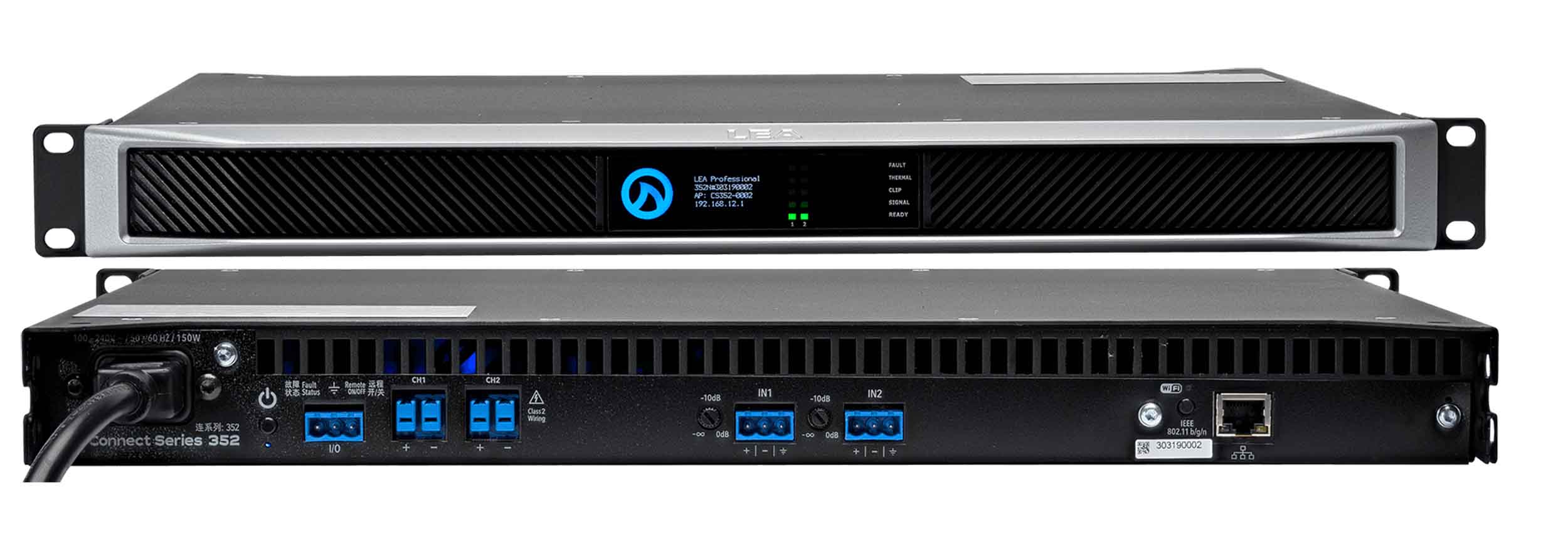 LEA Professional CS352 2-Channel Amp 350 Watts Per Channel - Hollywood DJ