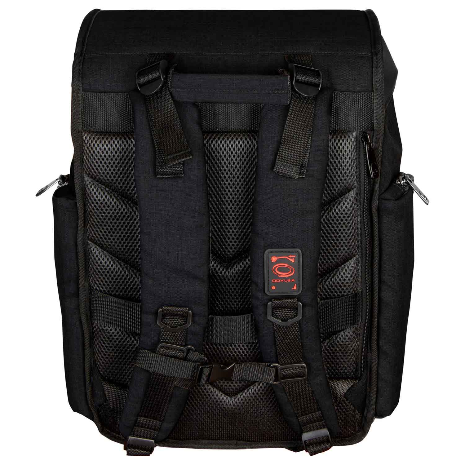 Odyssey BHS12BPBLK Hard Shell DJ Backpack - Black - Hollywood DJ