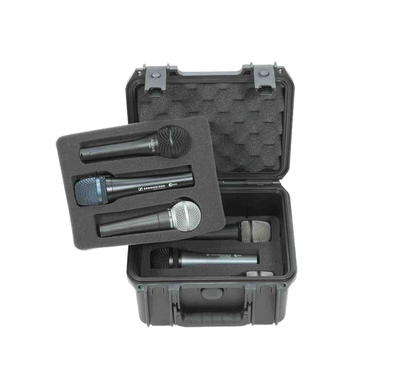 SKB Cases 3i-0907-MC6 iSeries 0907 DJ Waterproof Case for Six Microphone - Hollywood DJ