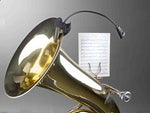 K&M 12242 FlexLight Music Stand - 2 LEDs, Black - Hollywood DJ