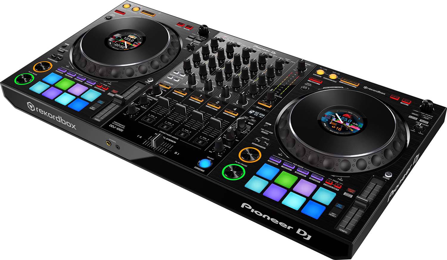 Magma DJ Package with MGA40982 Multi-Format DJ Workstation Case and Pioneer DJ DDJ-1000 DJ Controller - Hollywood DJ