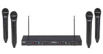 Samson SWS412HH-E, Stage 412 Frequency Agile Quad-Channel Handheld VHF Wireless System - 173 to 198 MHz - Hollywood DJ