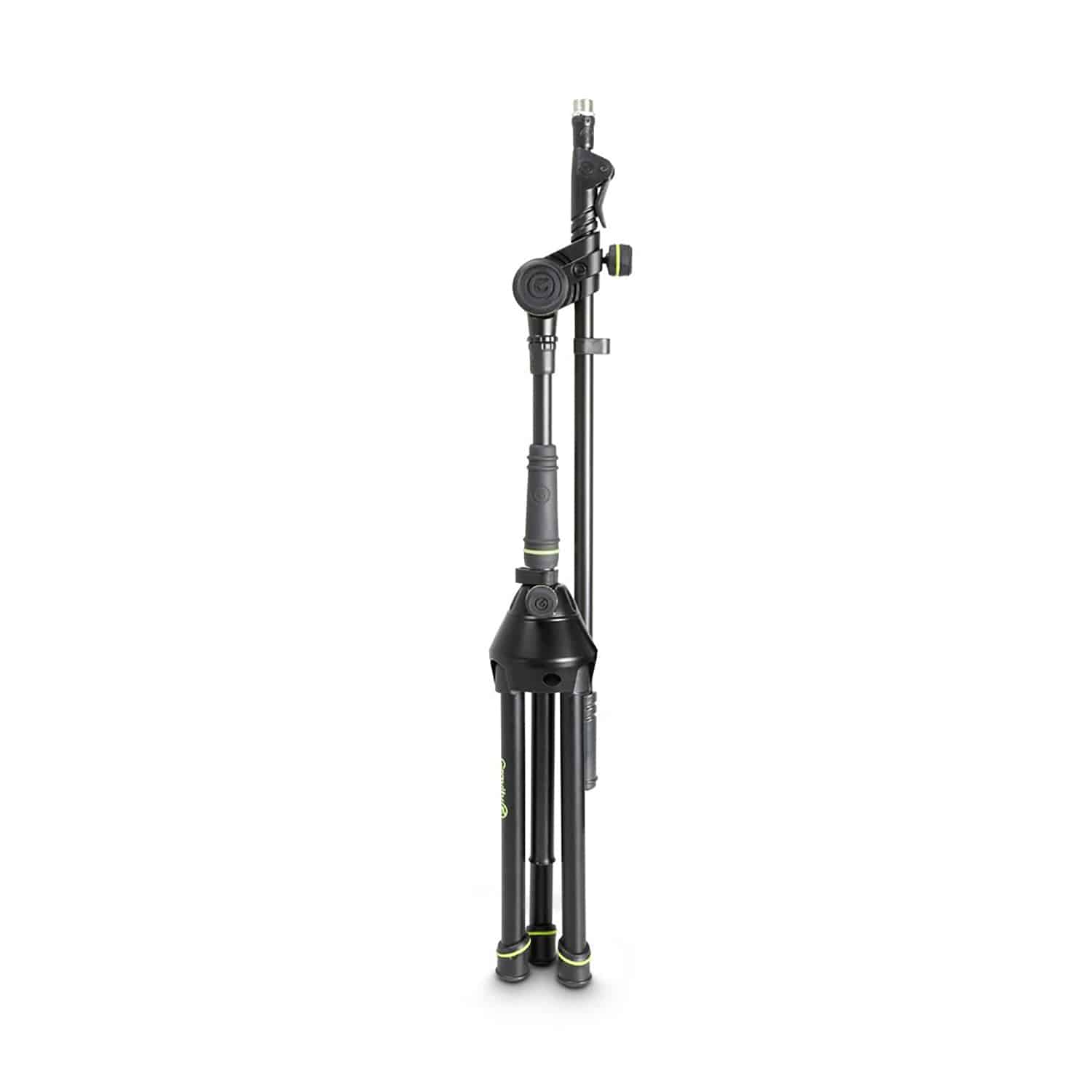Gravity GMS4222B Short Microphone Stand with Folding Tripod Base and 2-Point Adjustment Telescoping Boom - Hollywood DJ