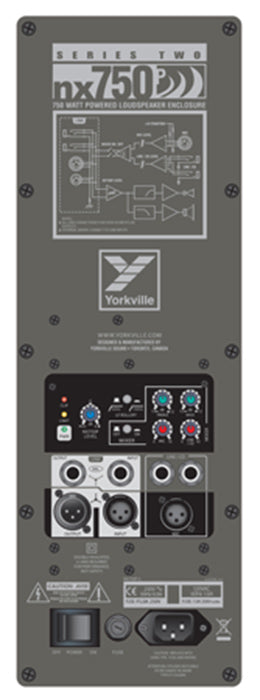 Yorkville Sound NX750P-2, 2-Way Powered Loudspeaker (750W) – 15 Inch Yorkville