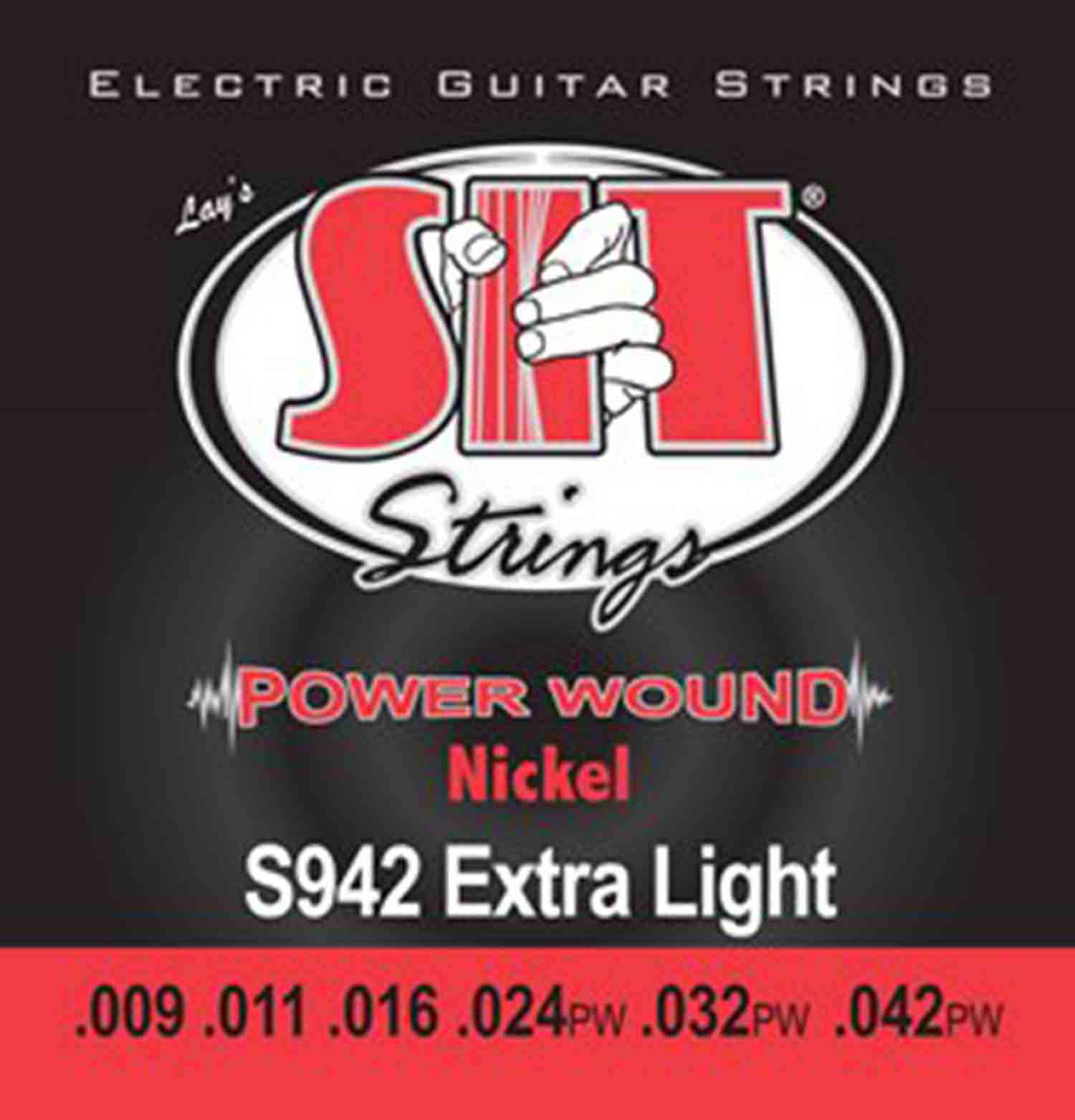 SIT Strings S942, Power Wound Nickel Electric Extra Light Electric Guitar String - Hollywood DJ